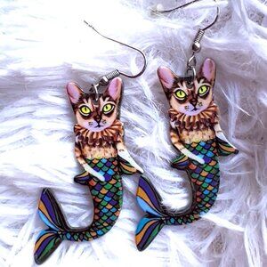 Mercat Dangle Earrings NWT